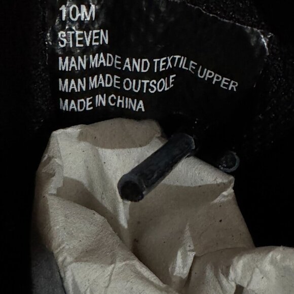 Weatherproof Vintage Steven Black Griffin Lace-Up Boots Durable Rubber Sole 10 - Picture 7 of 11